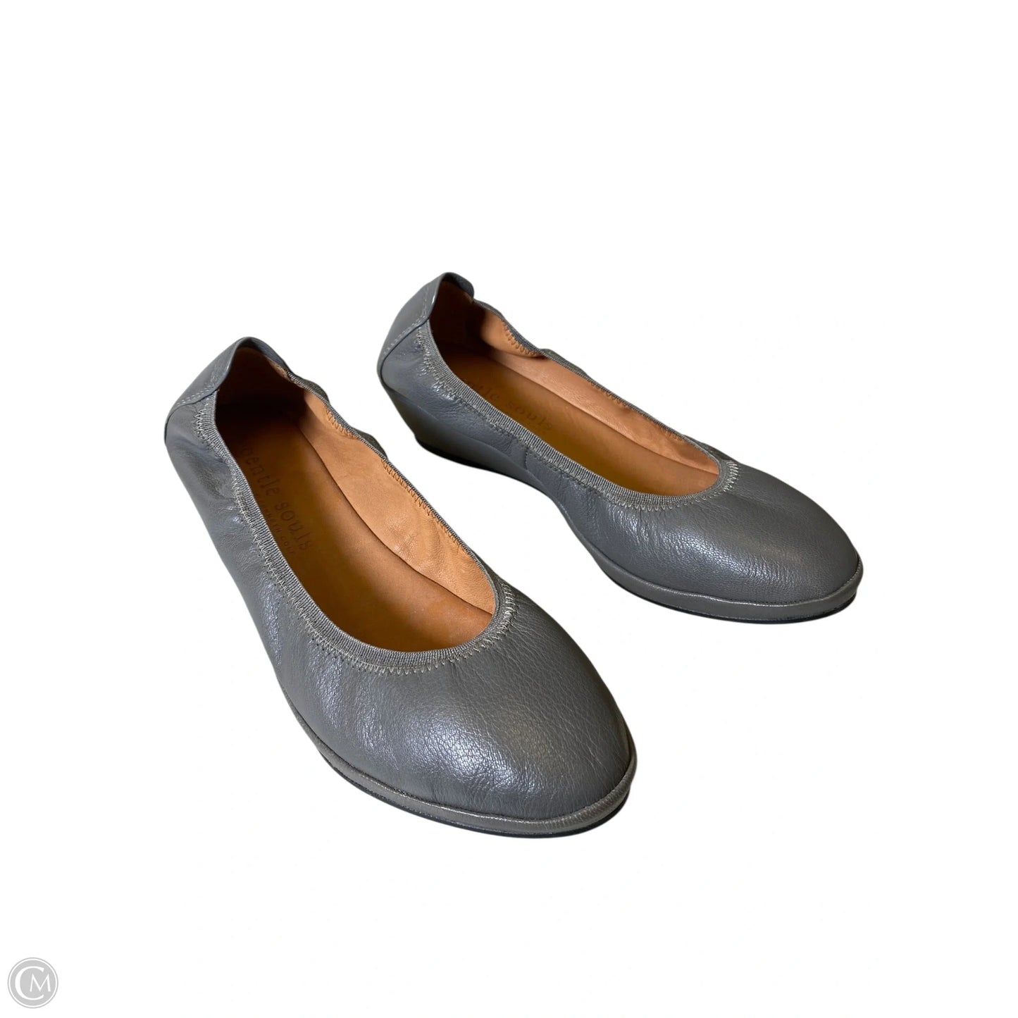 Shoes Heels Platform By Gentle Souls In Grey, Size: 8