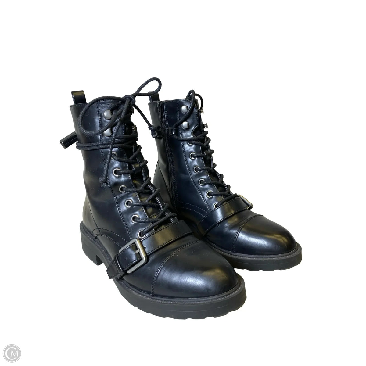Boots Combat By White Mountain In Black, Size: 8