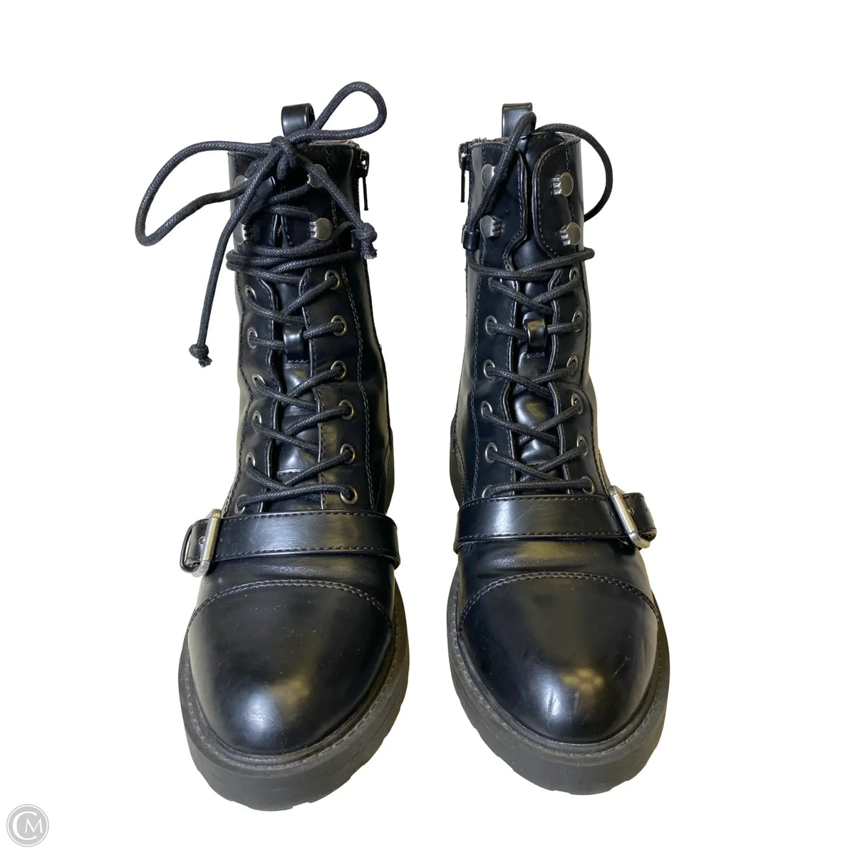 Boots Combat By White Mountain In Black, Size: 8