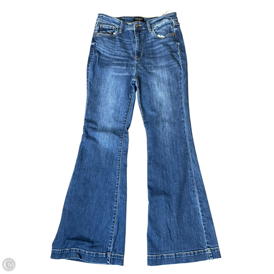 Jeans Flared By Judy Blue In Blue Denim, Size: 12