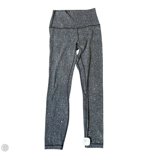 Athletic Leggings By Lululemon In Grey & White, Size: 4