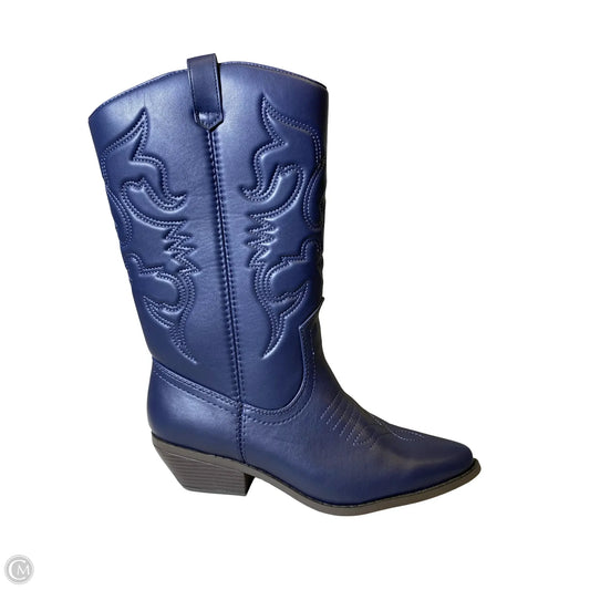 Boots Western By Soda In Navy, Size: 11