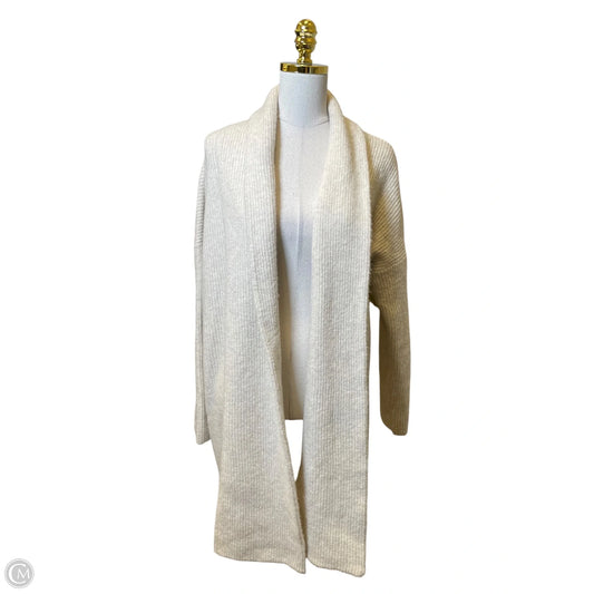 Sweater Cardigan By Express In Cream, Size: M