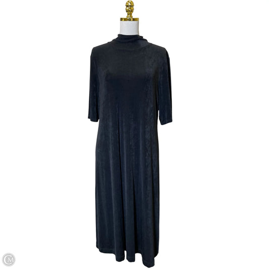 Dress Casual Midi By Chicos In Black, Size: Xl