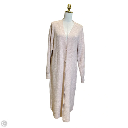 Sweater Cardigan By Mng In Pink, Size: M