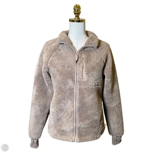 Jacket Faux Fur & Sherpa By Bearpaw In Brown, Size: S