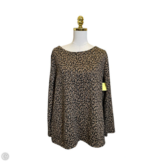 Top Long Sleeve By Chicos In Animal Print, Size: Xl