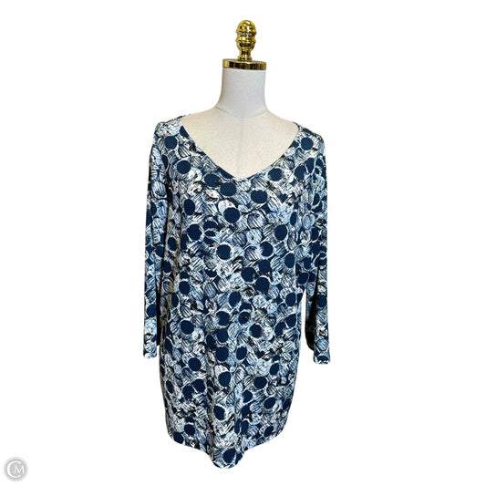 Top Long Sleeve By Chicos In Multi-colored, Size: Xl