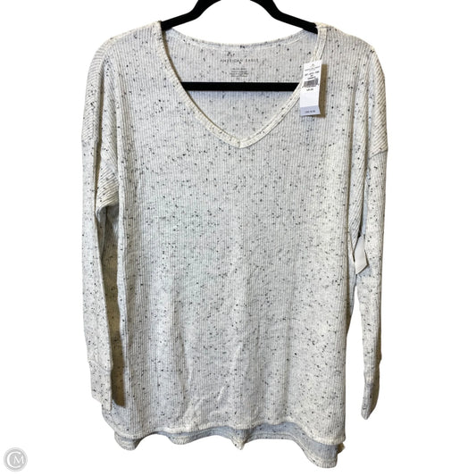 Top Long Sleeve By American Eagle In Black & White, Size: Xs