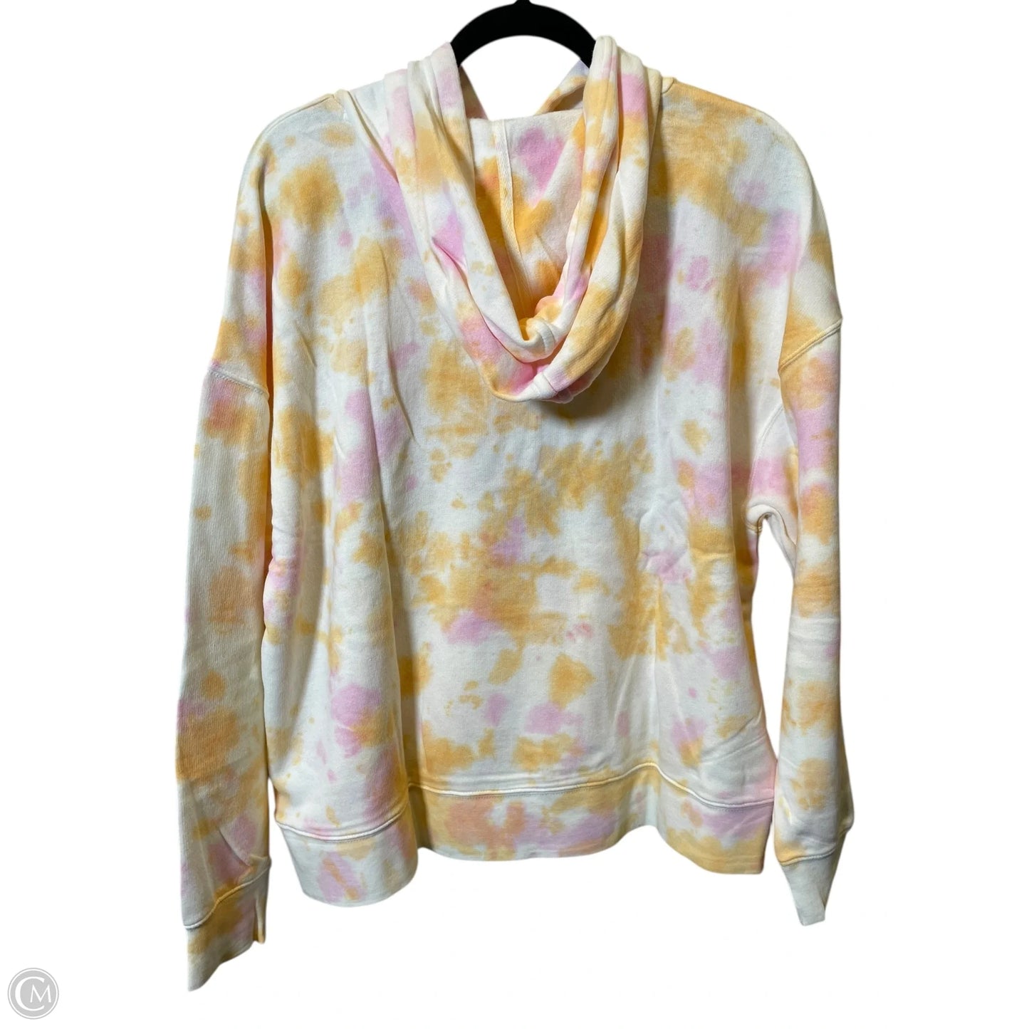 Sweatshirt Hoodie By Chaps In Tie Dye Print, Size: L