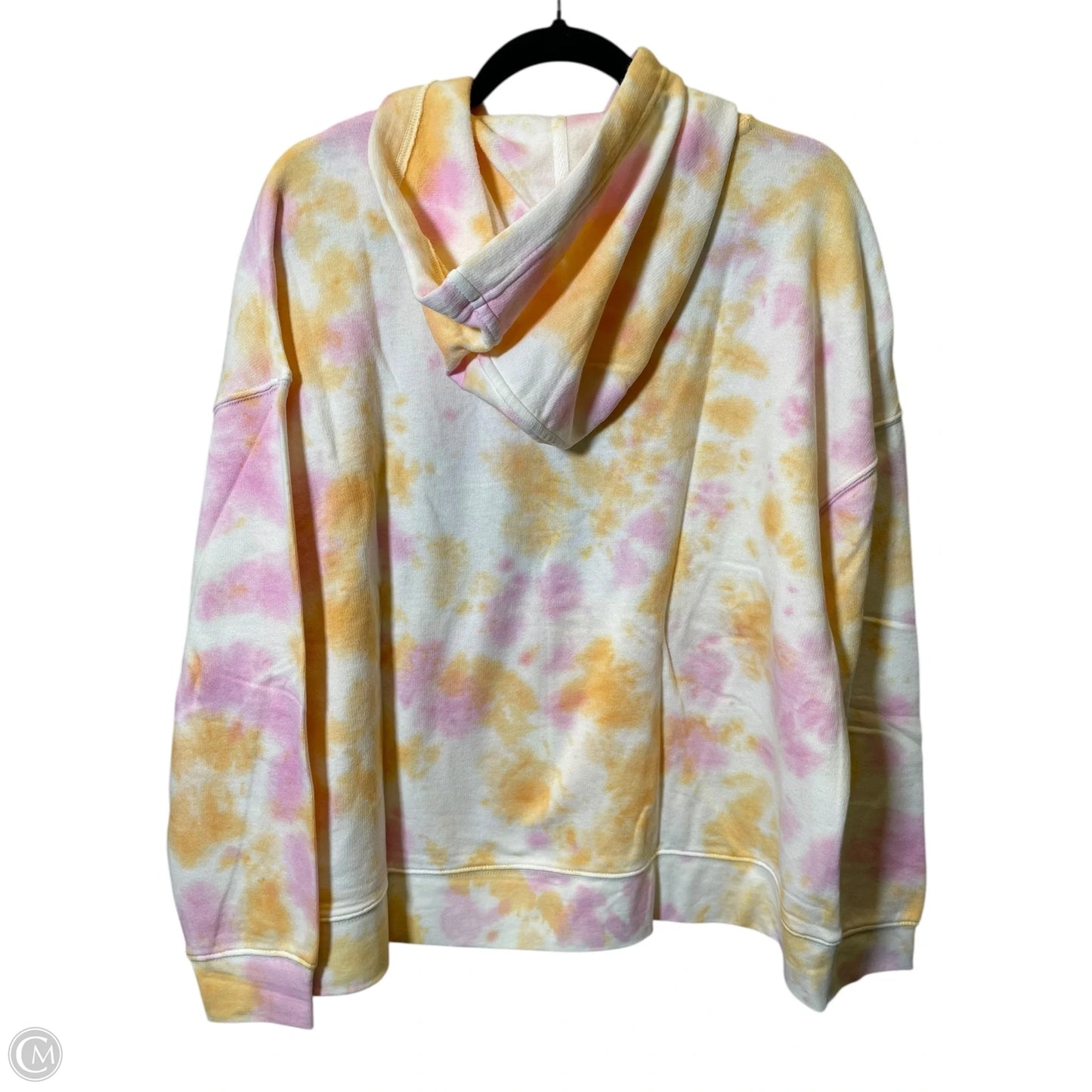 Sweatshirt Hoodie By Chaps In Tie Dye Print, Size: L