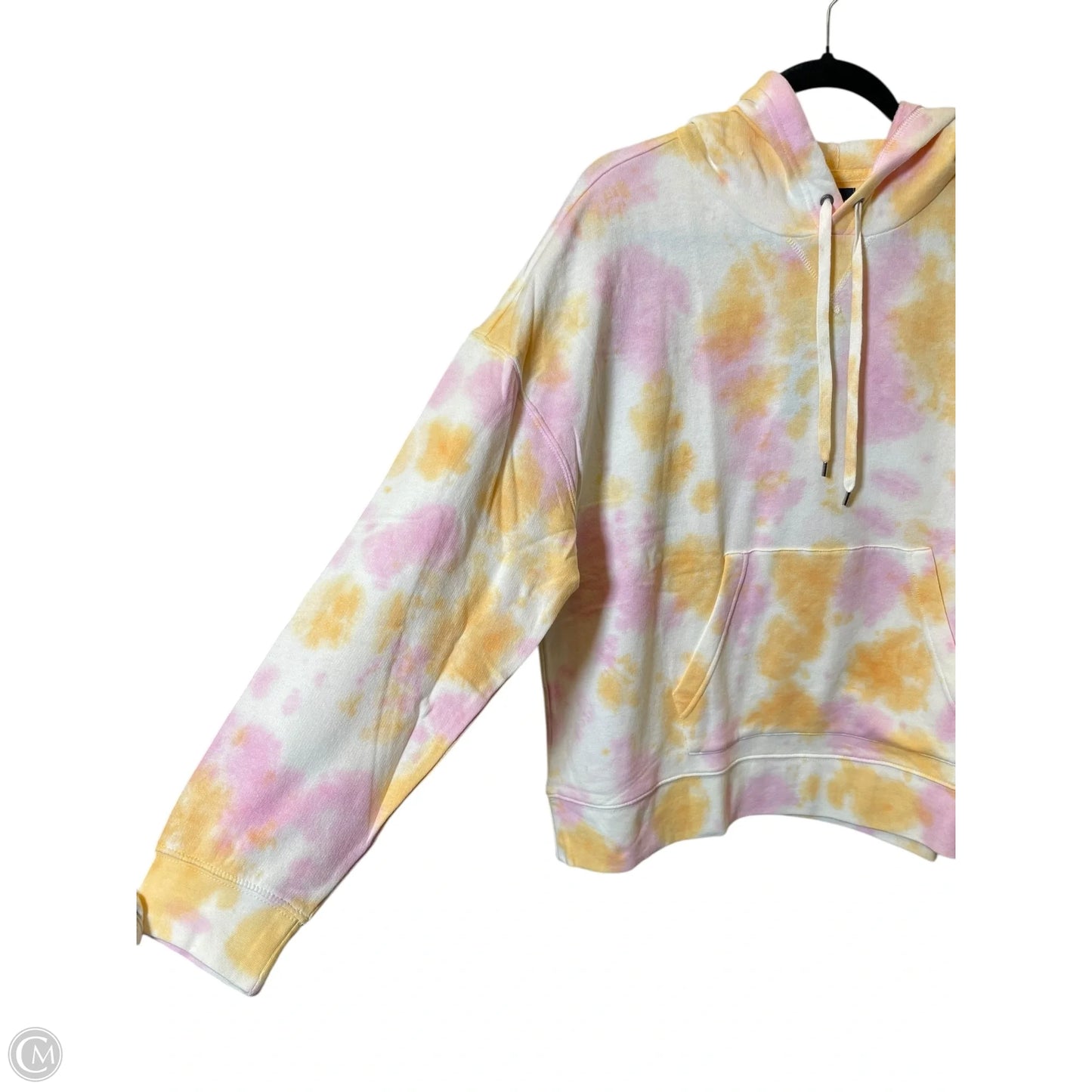 Sweatshirt Hoodie By Chaps In Tie Dye Print, Size: L