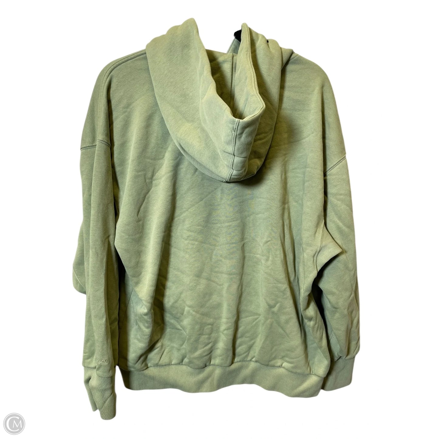 Sweatshirt Hoodie By Adidas In Green, Size: L