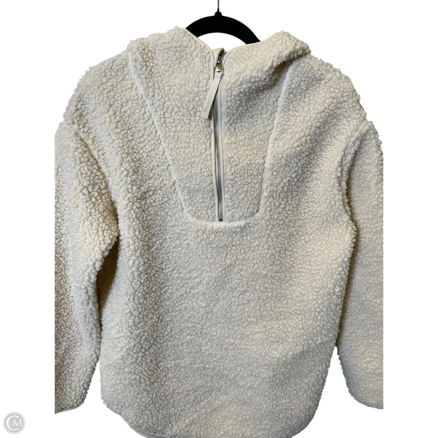 Jacket Faux Fur & Sherpa By H&m In Cream, Size: Xs