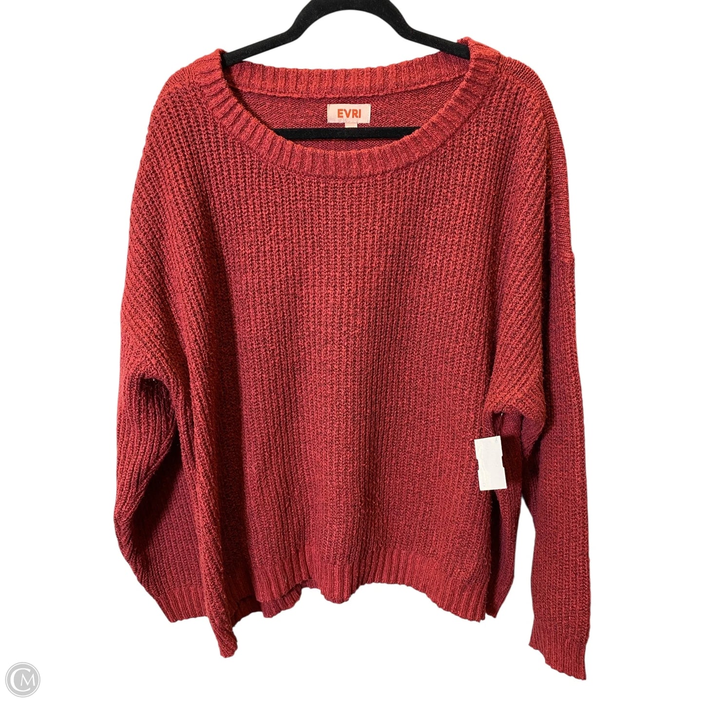 Sweater By Evri In Maroon, Size: 3x