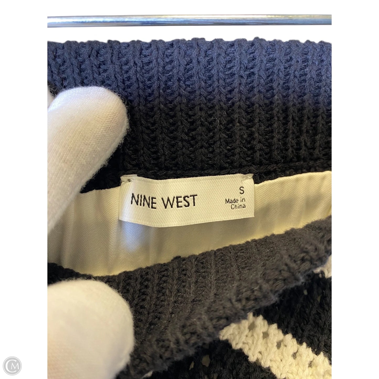 Skirt Maxi By Nine West In Black & White, Size: S