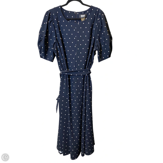Dress Casual Maxi By Dkny In Polkadot Pattern, Size: 20
