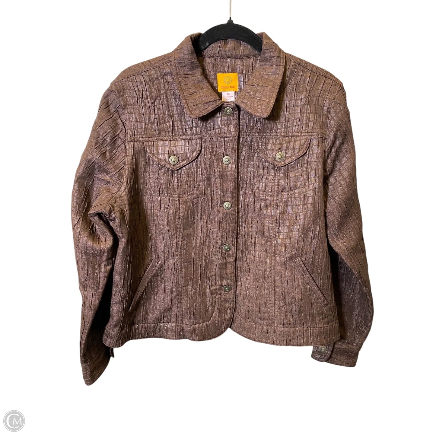 Jacket Other By Ruby Rd In Brown, Size: 14