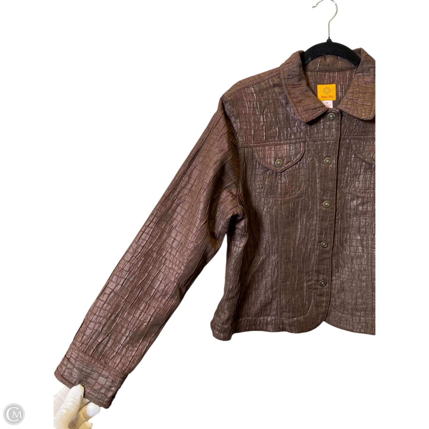 Jacket Other By Ruby Rd In Brown, Size: 14