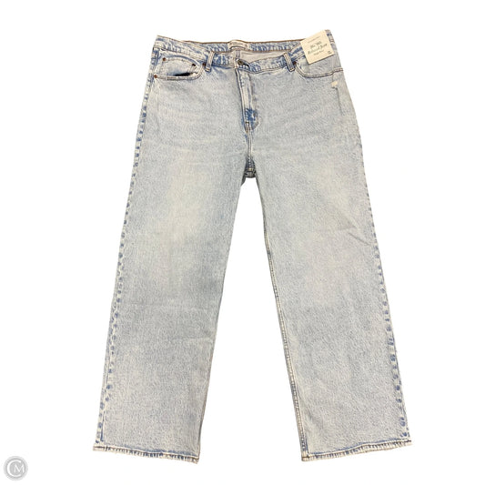Jeans Straight By Abercrombie And Fitch In Blue Denim, Size: 18