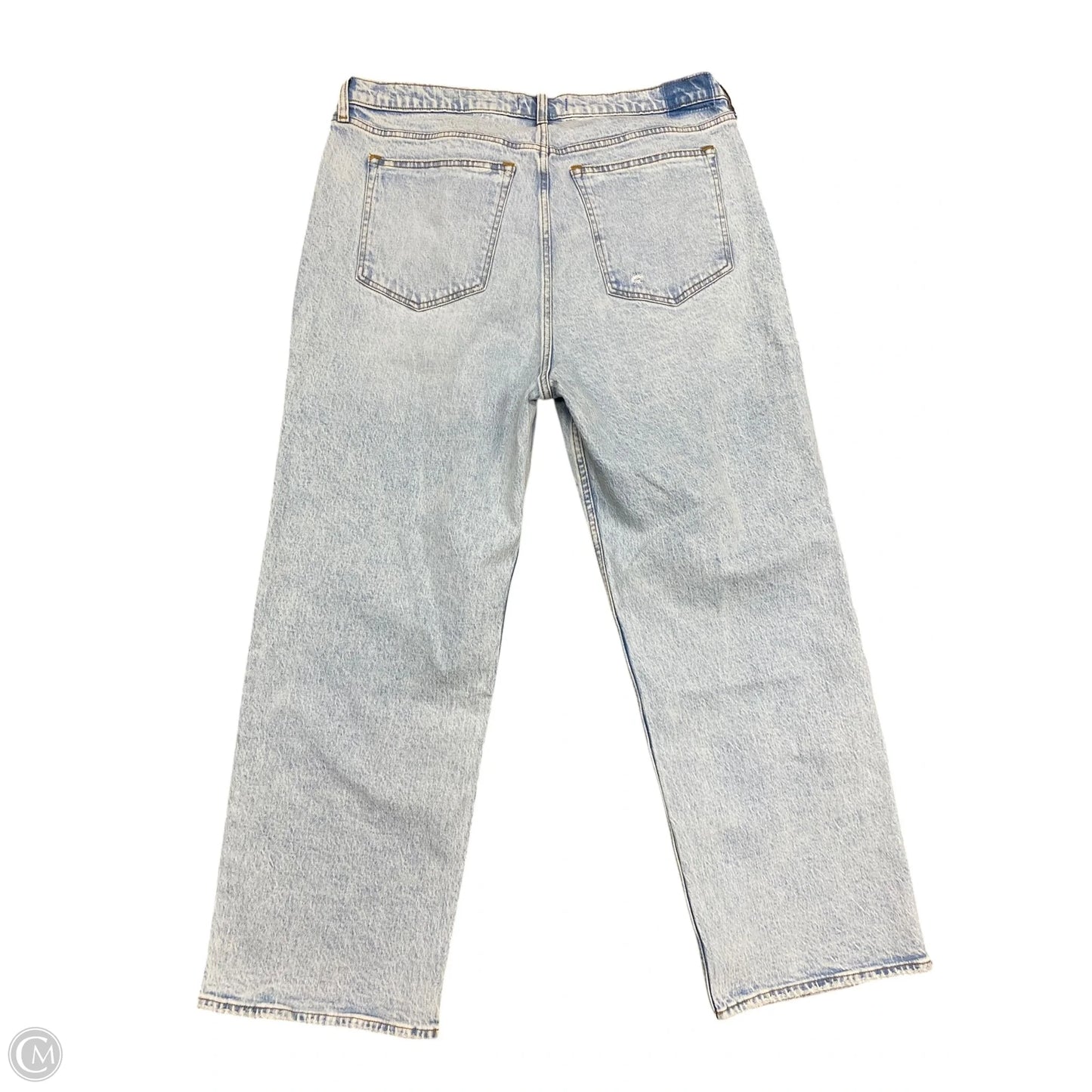 Jeans Straight By Abercrombie And Fitch In Blue Denim, Size: 18