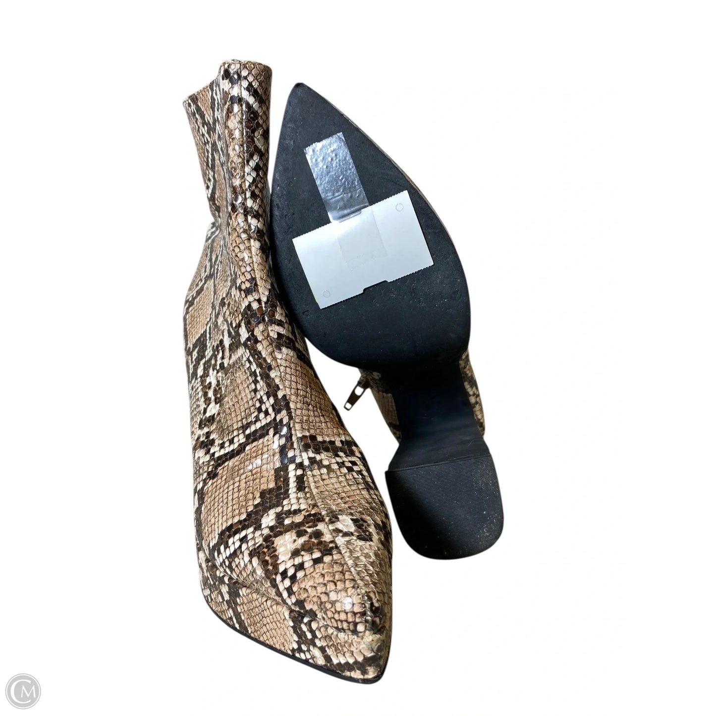 Boots Ankle Heels By Jeffrey Campbell In Snakeskin Print, Size: 8.5