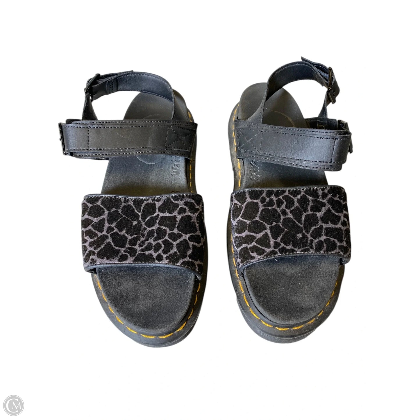 Sandals Heels Platform By Dr Martens In Black, Size: 10