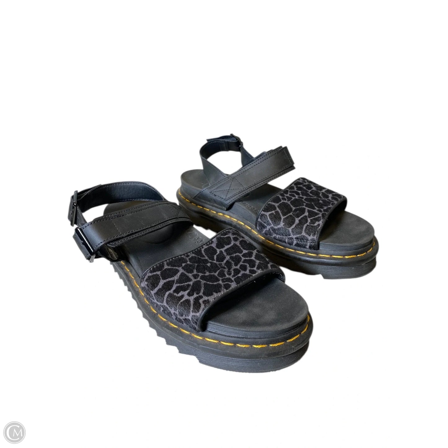 Sandals Heels Platform By Dr Martens In Black, Size: 10