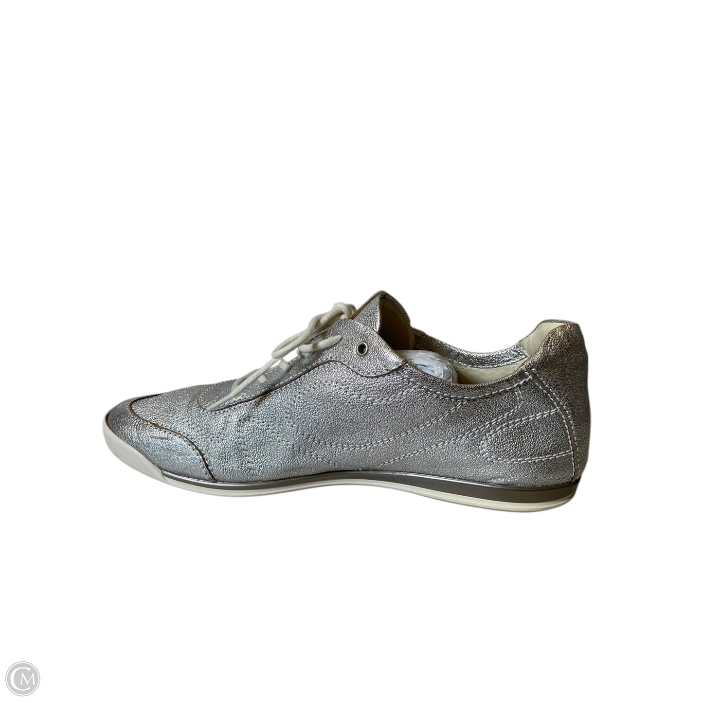 Shoes Sneakers By Agl In Silver, Size: 9.5