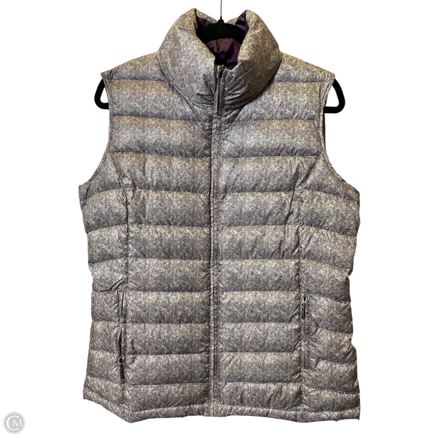 Vest Puffer & Quilted By Weatherproof In Multi-colored, Size: L