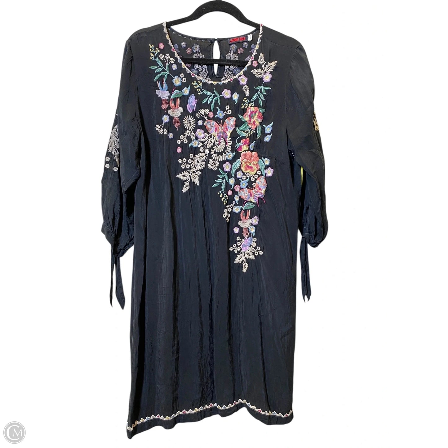 Dress Casual Midi By Johnny Was In Multi-colored, Size: M