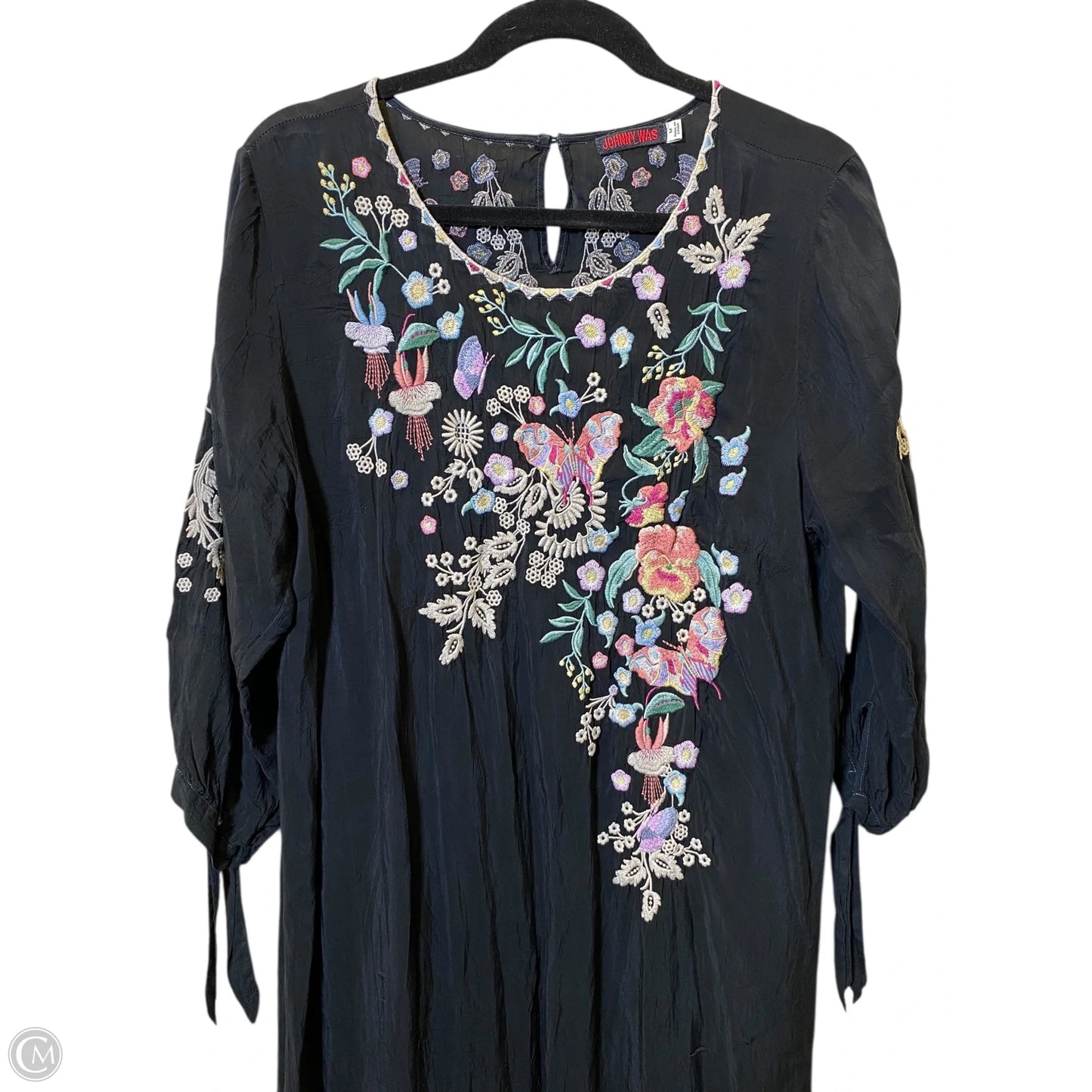 Dress Casual Midi By Johnny Was In Multi-colored, Size: M