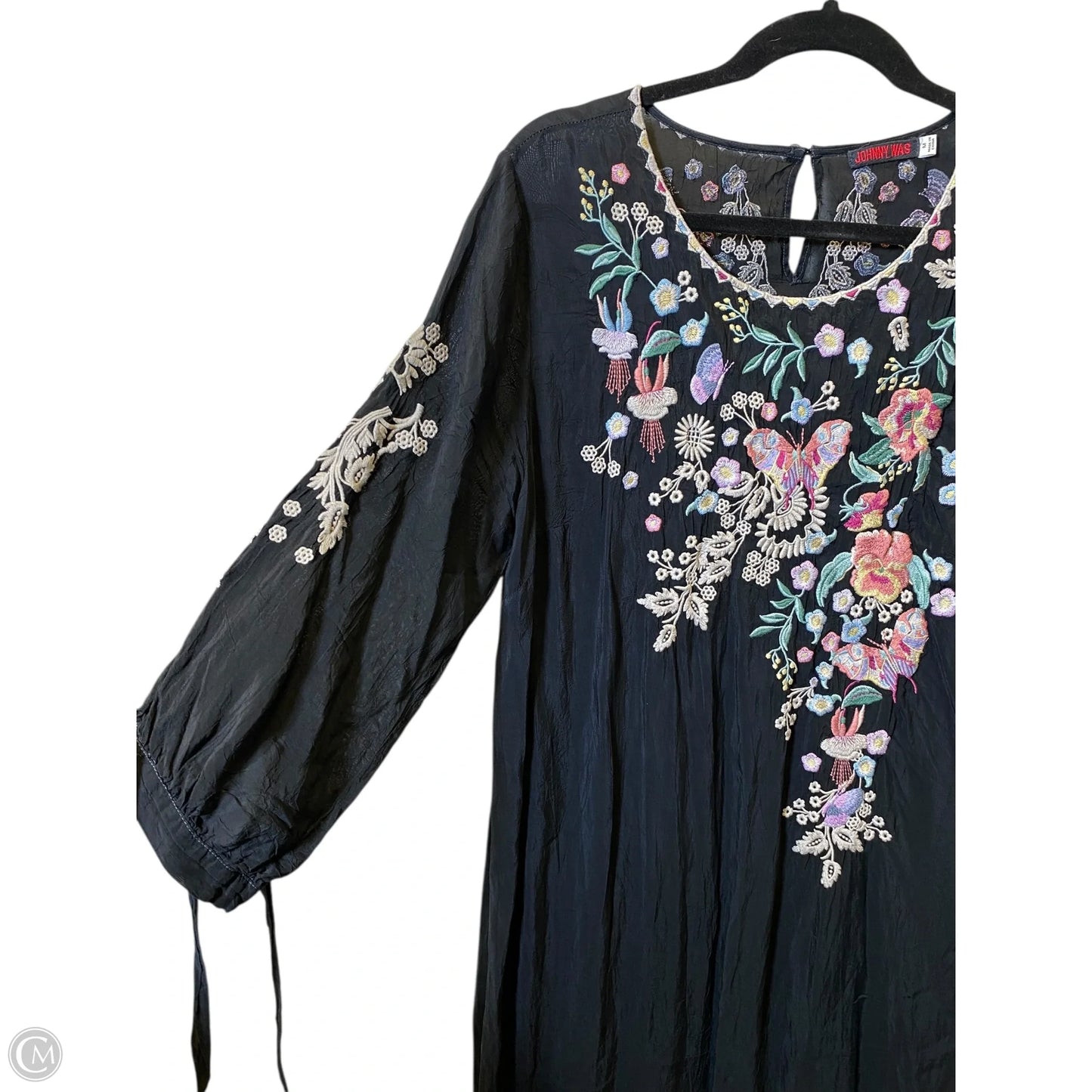 Dress Casual Midi By Johnny Was In Multi-colored, Size: M