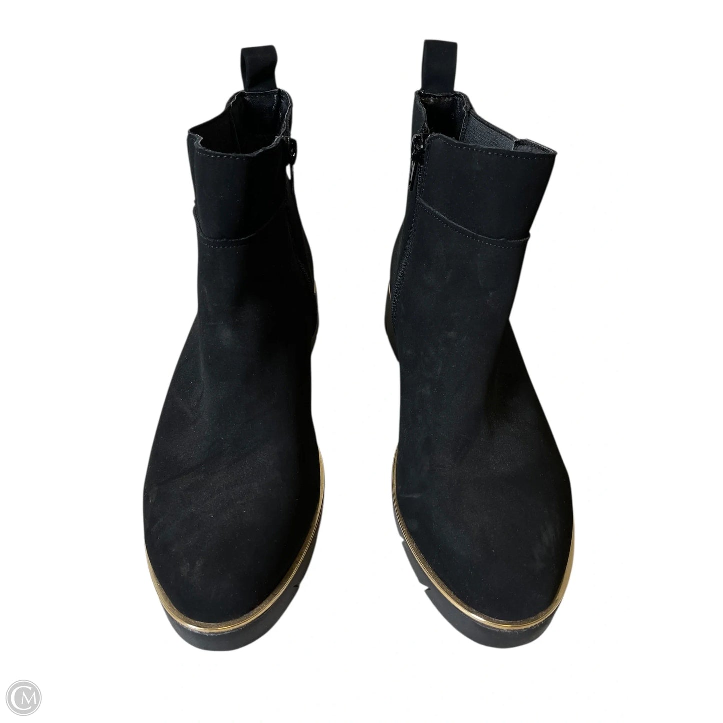 Boots Ankle Flats By Clothes Mentor In Black, Size: 7