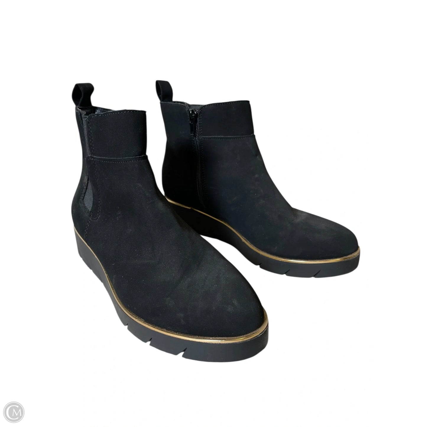 Boots Ankle Flats By Clothes Mentor In Black, Size: 7