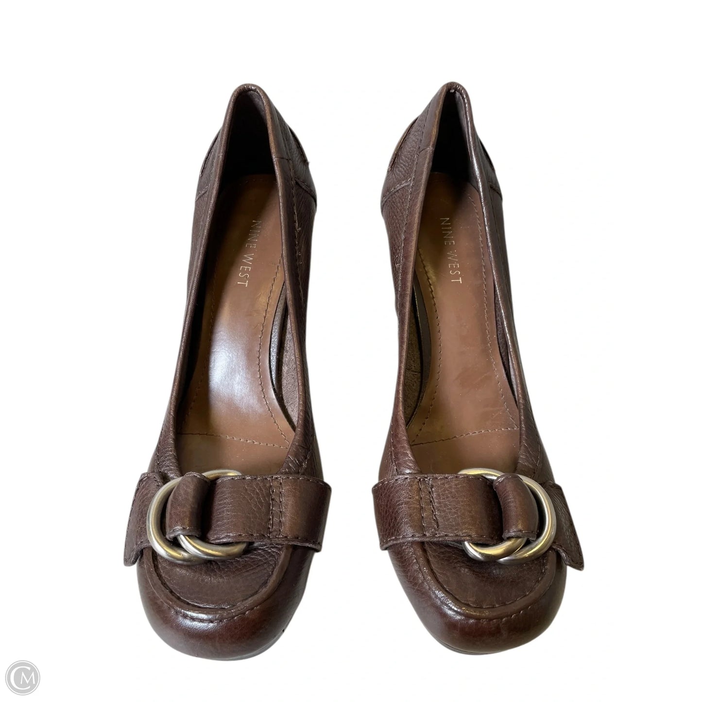 Shoes Heels Block By Nine West In Brown, Size: 7