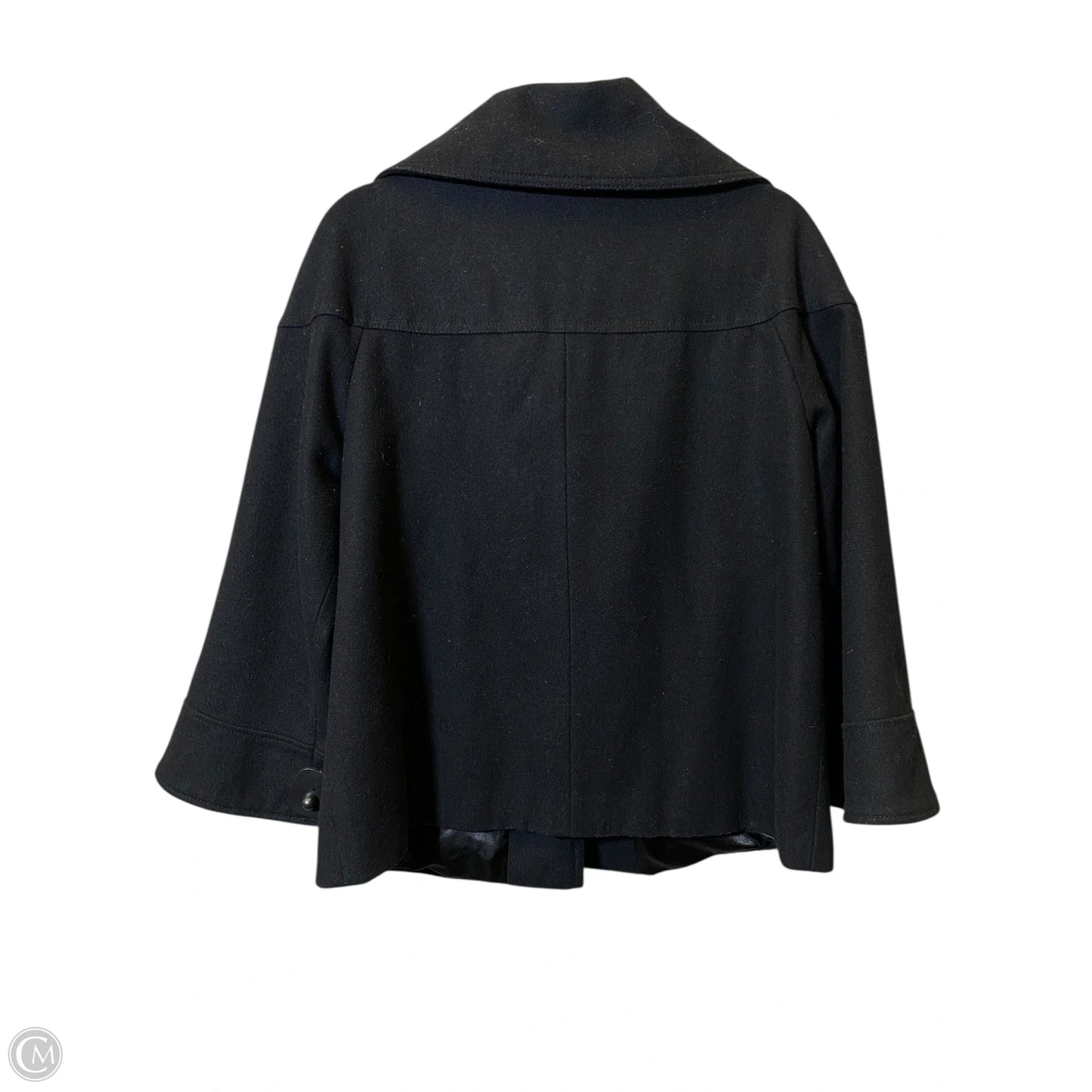 Coat Wool By Gap In Black, Size: M