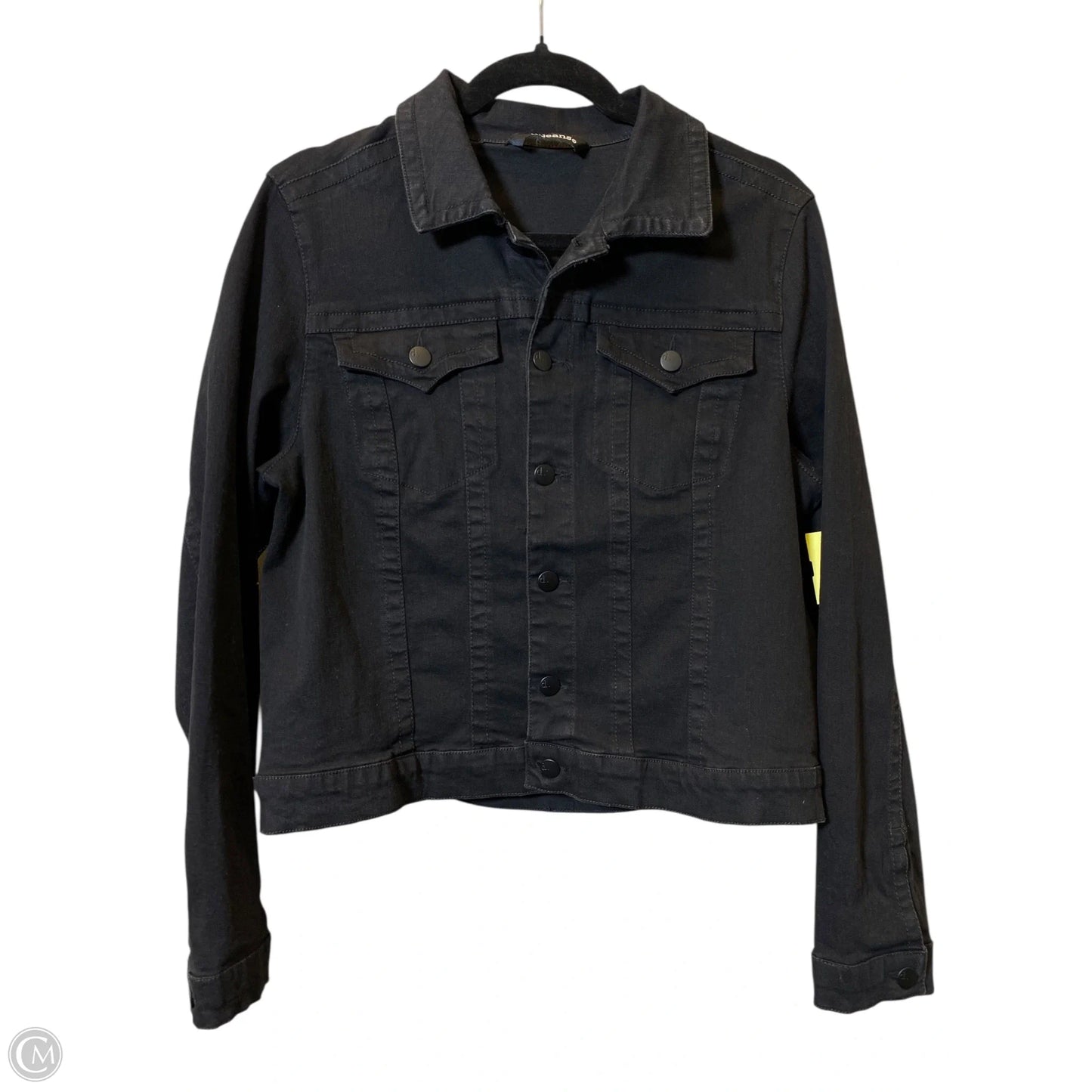 Jacket Denim By D Jeans In Black, Size: L