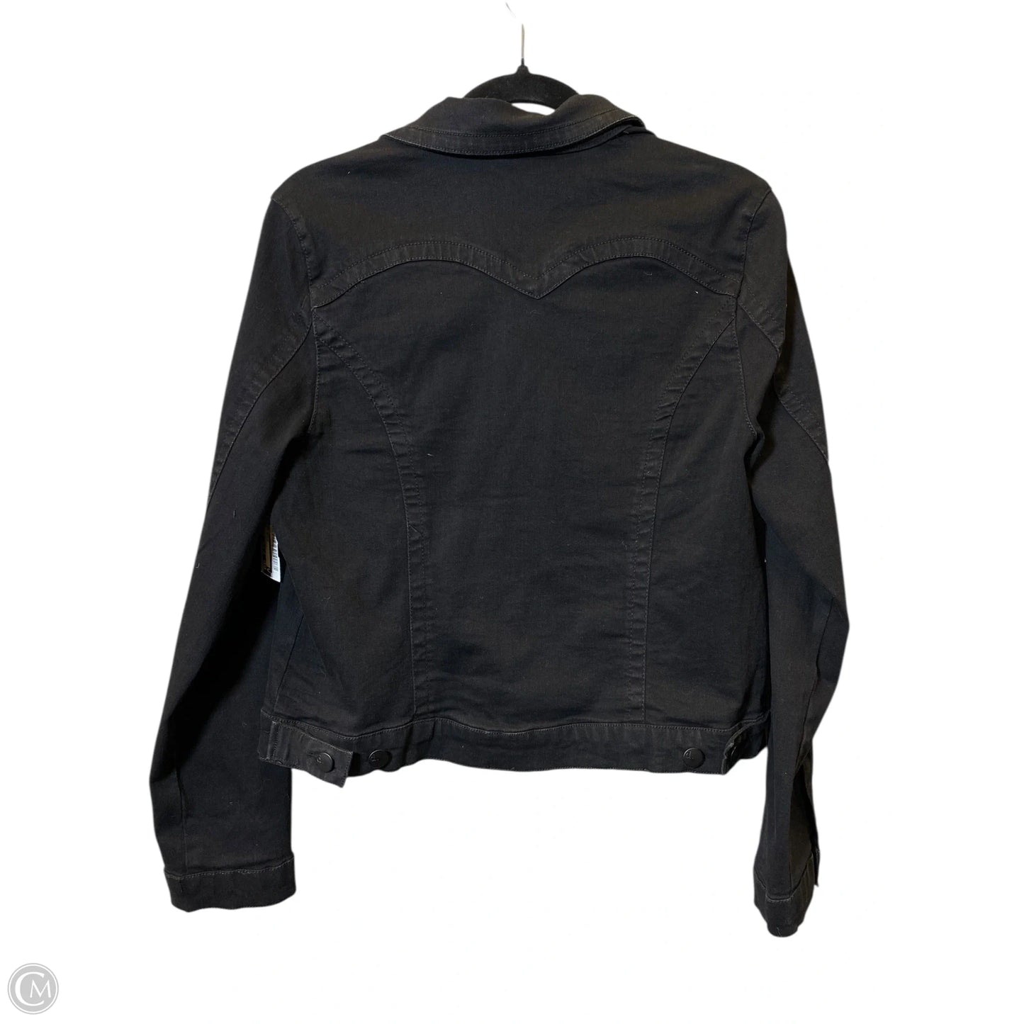 Jacket Denim By D Jeans In Black, Size: L