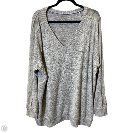 Sweater By Torrid In Grey, Size: 3x
