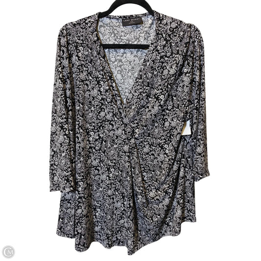 Top 3/4 Sleeve By Lane Bryant In Floral Print, Size: 18