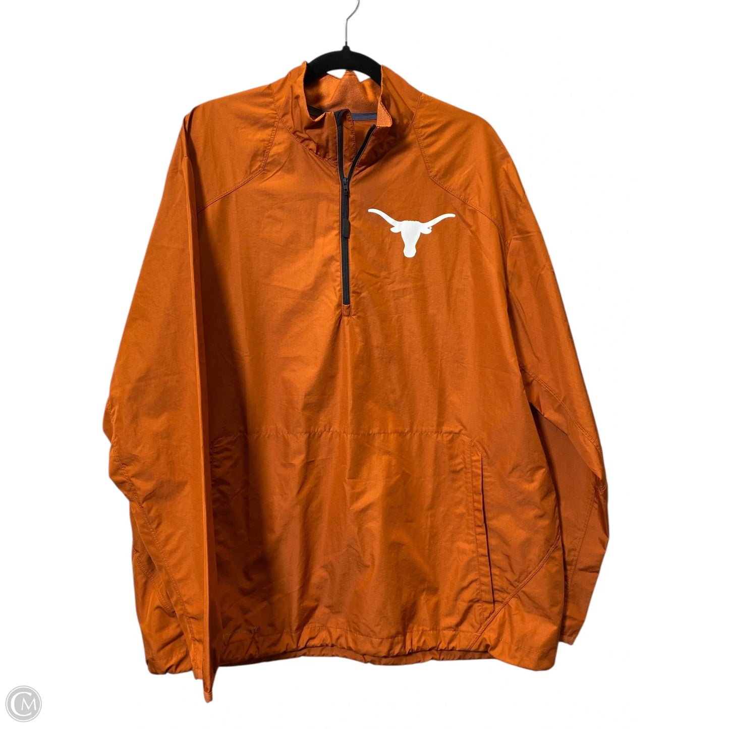 Jacket Windbreaker By Nike In Orange, Size: L