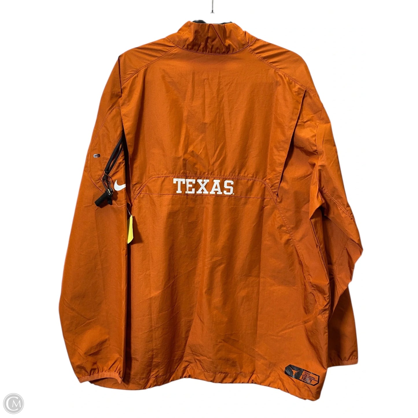 Jacket Windbreaker By Nike In Orange, Size: L