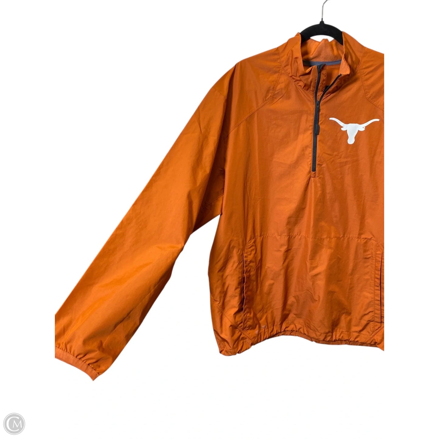 Jacket Windbreaker By Nike In Orange, Size: L