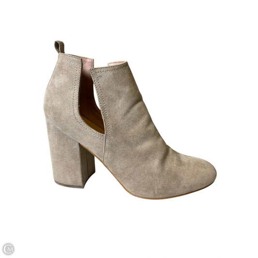 Boots Ankle Heels By Madden Nyc In Beige, Size: 10