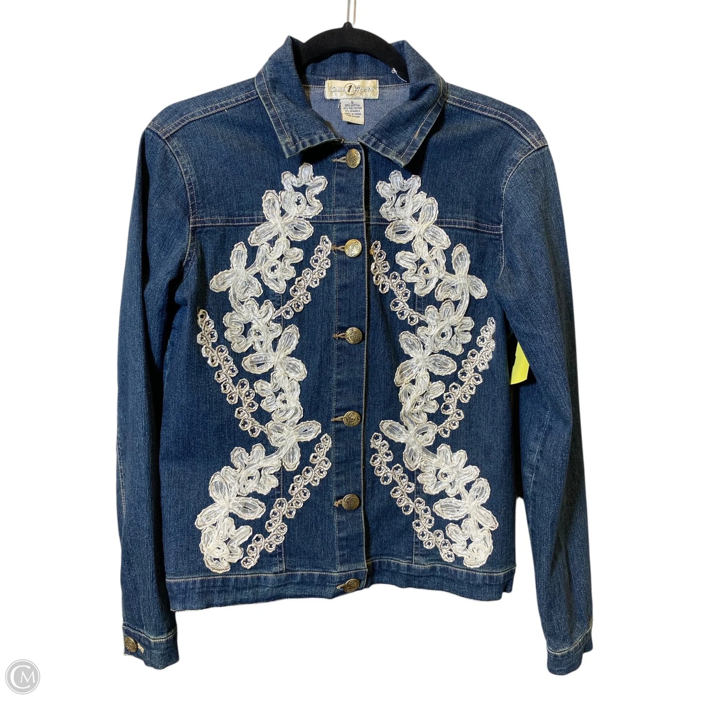 Jacket Denim By Clothes Mentor In Blue Denim, Size: S