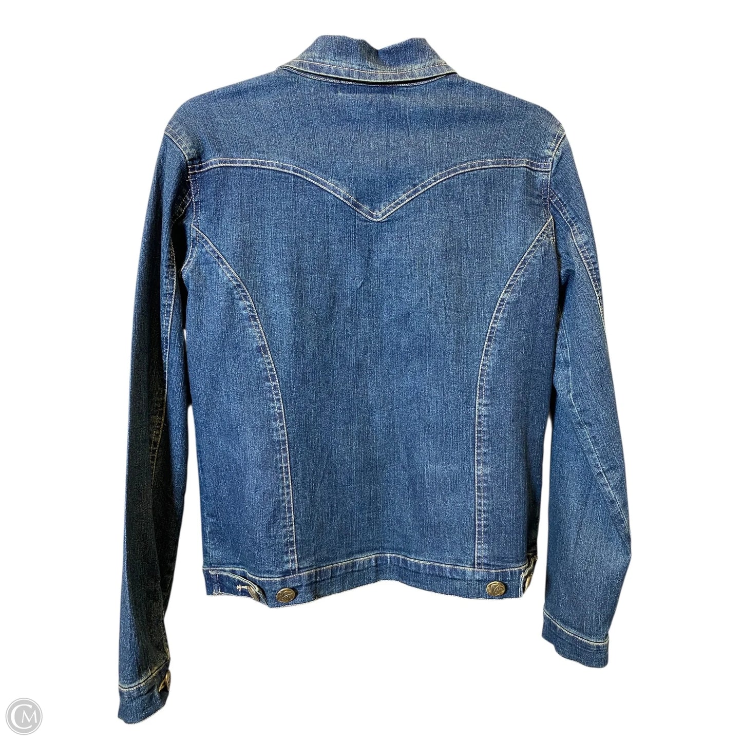 Jacket Denim By Clothes Mentor In Blue Denim, Size: S