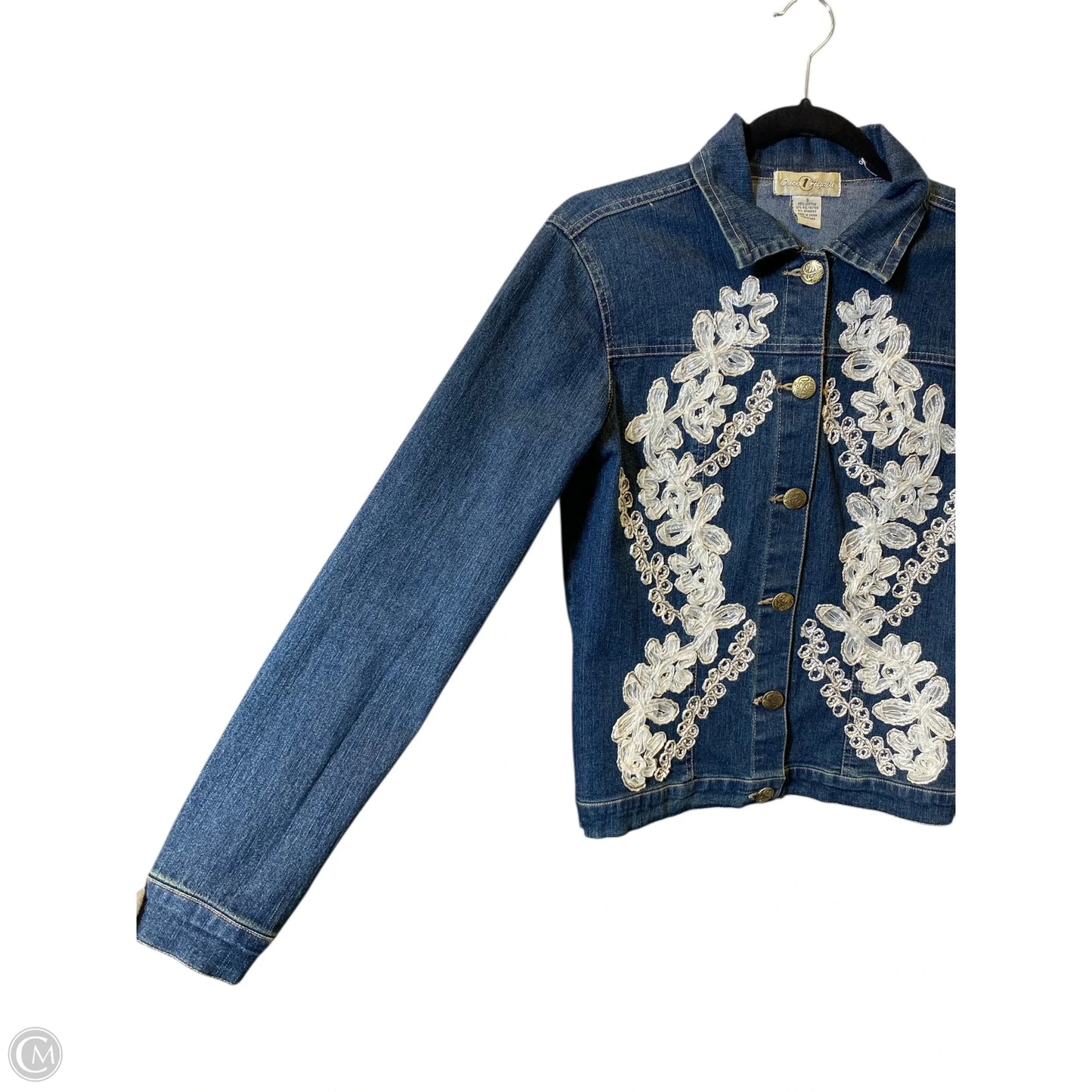 Jacket Denim By Clothes Mentor In Blue Denim, Size: S