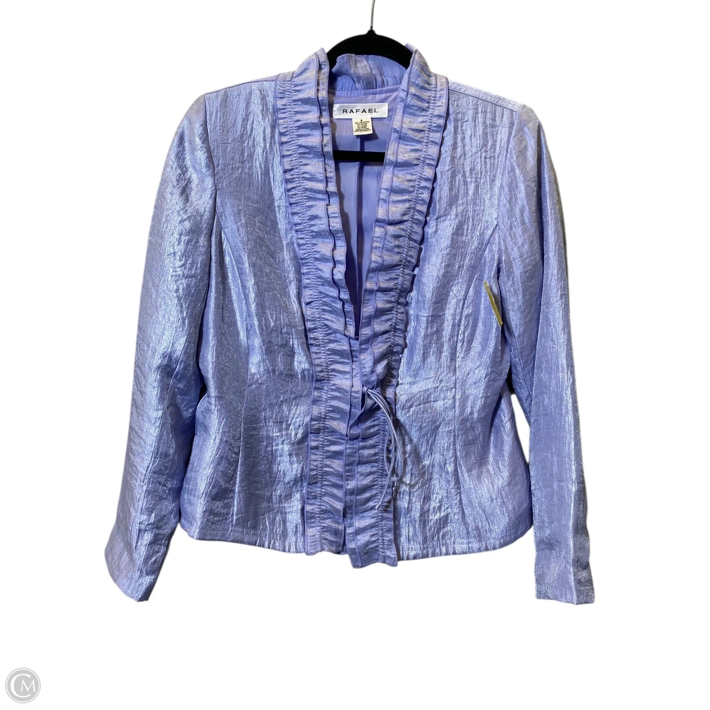 Blouse Long Sleeve By Clothes Mentor In Purple, Size: 8