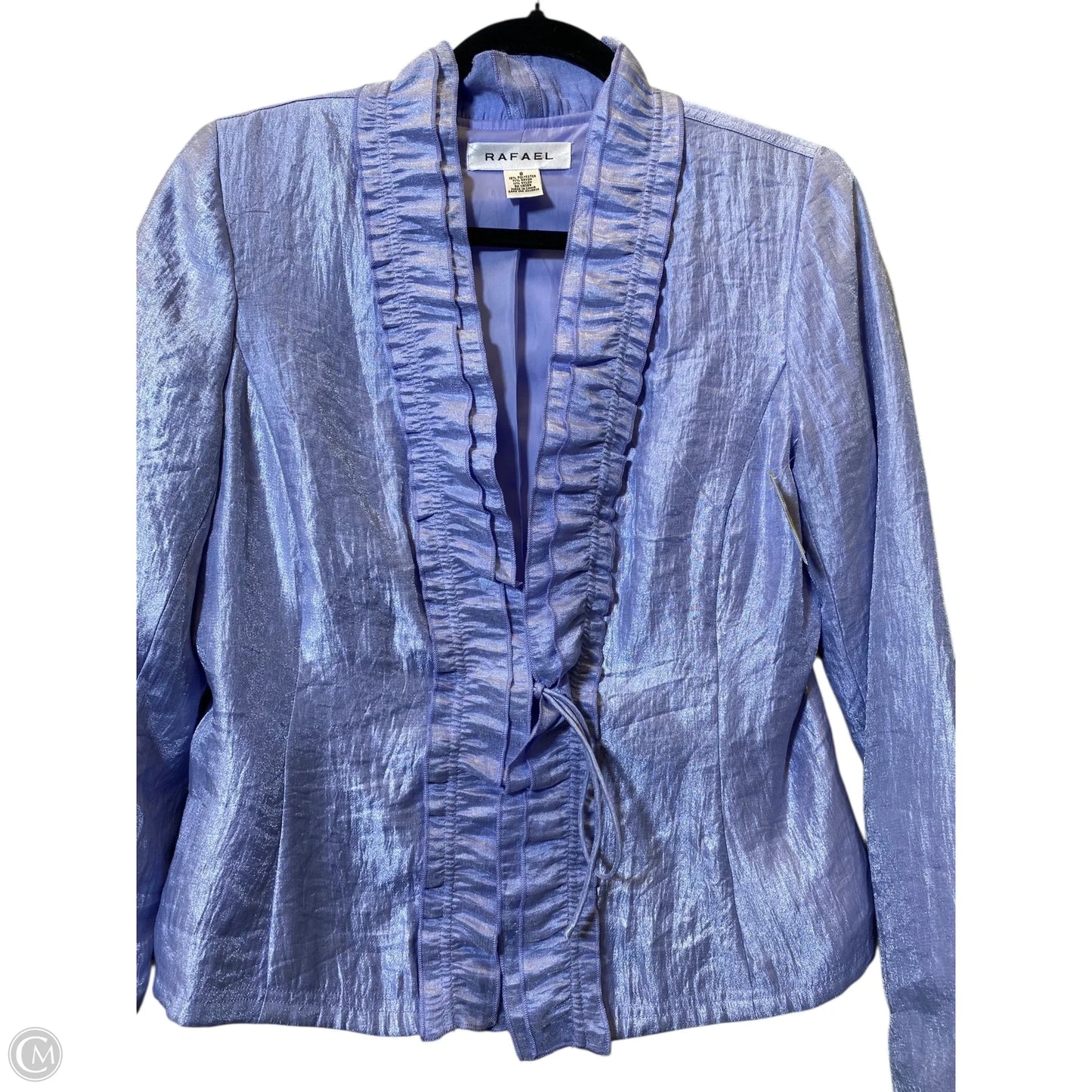 Blouse Long Sleeve By Clothes Mentor In Purple, Size: 8